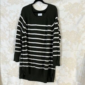 Chic Striped Sweater Dress